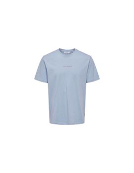Camiseta Only & Sons Onslevi Life Reg Text Eventide Hombre