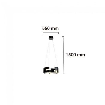 Lámpara de techo led horizont (78w)