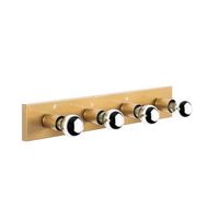 lampara de pared mirro-12242 oro metal vidrio 10x10x60