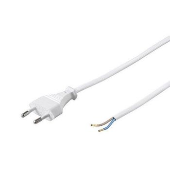 Goobay Cable Alimentación Tipo C CEE7 Macho a Bornes 2x0.75mm 1.5m Blanco