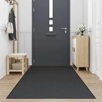 felpudo  alfombra de entrada negro 115x500 cm