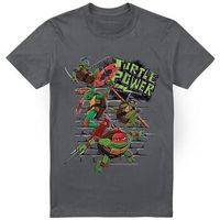 dessins animes camiseta turtle power para hombre