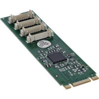 tarjeta de red inline 76660w m2 pcie 30 4x rs-232 4 gbs low profile led