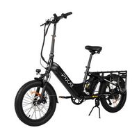 bicicleta electrica pixar plus7 neumaticos anchos de 20 para ciudad y todoterreno color negro