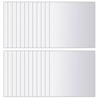 azulejos de espejo 48 unidades cuadrados vidrio vidaxl