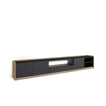 Mueble Tv Coín-02 Con Luz Led Y Almacenaje Práctico