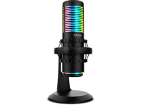 microfono - krom kaze jack 35 mm usb -38 - 3db 2 condensadores de capsula cardioide y omnidireccional negro