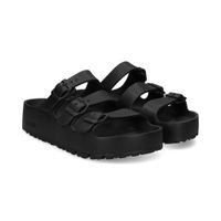 birkenstock sandalias planas mujer - negro talla 36n