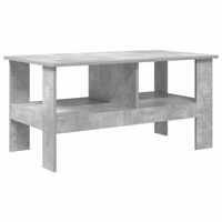 mesa de cafe - mesa de centro - mesa baja gris concreto 90 x 50 x 45 cm madera de ingenieria