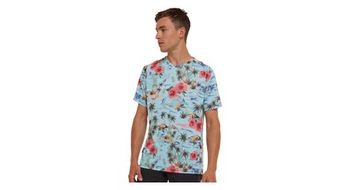 Maillot de manga corta dharco floral azul