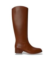 lauren ralph lauren para mujer 802p12995002 botas altas kyle de piel de becerro marron 37 1 a 3cm cremallera casual