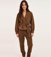 bash para mujer 1h26mano chaqueta de ante manon marron 36 casual