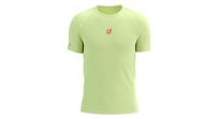 maillot de manga corta compressport trail racing verde para hombre