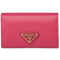 prada cartera saffiano leather card holder para mujer