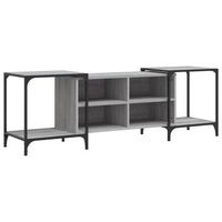 mueble tv  mueble de salon  armario tv madera de ingenieria gris sonoma 153x37x50 cm