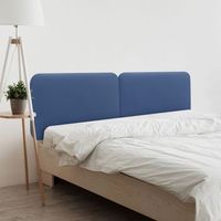 dhome cabecero tapizado liso redondeado polipiel para pared acusticos cabeceros absorbentes cabezal cama dormitorio blanco 200cm dual