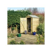 rowlinson oxford 4 x 3 garden shed in natural timber
