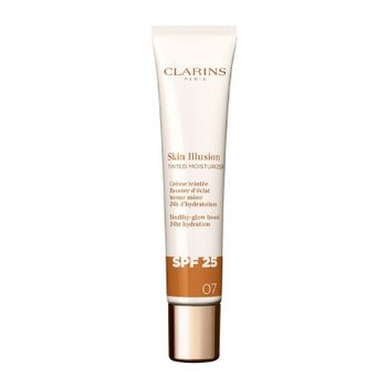 Clarins Cosmética Facial Skin Illusion Tinted Moisturizer SPF25 Tratamiento Antiedad Con Color Efecto Glow