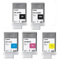 original multipack canon imageprograf ipf785 mfp m40 printer ink cartridges 5 pack -6705b001