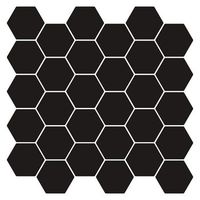azulejo hexagonal 20 uds negro 30 x 30 cm poliuretano y pet vidaxl