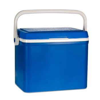 Nevera Portátil Rígida 18L con Asa, Cierre Hermético y Aislamiento Térmico, Caja Térmica para Camping, Playa y Picnic, Azul