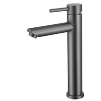 robinet de lavabo a bec haut gun metal noir r robinet de salle de bain gunmetal r robinet de salle de bain gris anthracite tess lomazoo
