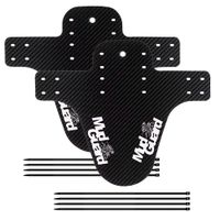 2 piezas guardabarros mtb con diseno guardabarros delantero y trasero de carbono para bicicleta ligeros universales para bicicletas de montana y carretera accesorios de ciclismo