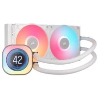 corsair icue link titan 240 rx lcd kit refrigeracion liquida 240mm blanco
