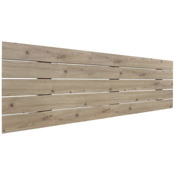 Cabecero De Madera Reciclada Dm Estilo Palet Horizontal 145x46cm Cama 145 - Roble