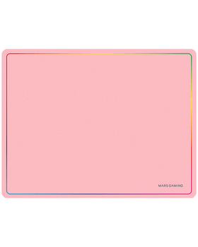 ALFOMBRILLA MARS GAMING MMP124 SUPERFICIE NANO-TEXTIL DISE??O RAINBOW 360x260mm COLOR ROSA