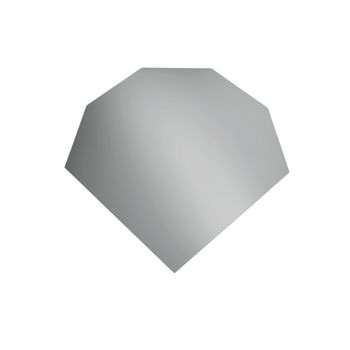 Espejo de pared gris de 120 x 112 cm de alto