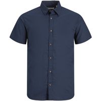 jack  jones camisa manga corta 12223332 jjslub shirt ss jnr navy blazer para nino