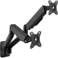equip soporte de pared orientable para 2 pantallas de 17-32 brazo 564mm muelle de gas hasta 9kg