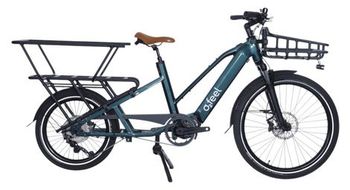 O2 feel equo cargo power 4 2 shimano deore 10v 720 wh 20 26   bicicleta electrica longtail verde esmeralda   producto reacondicionado