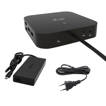 I-TEC USB-C HDMI DP DOCK PD100W 2X LCD DOCK + CHARGER-C11 2W