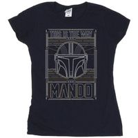 disney camiseta manga larga the mandalorian the way para mujer