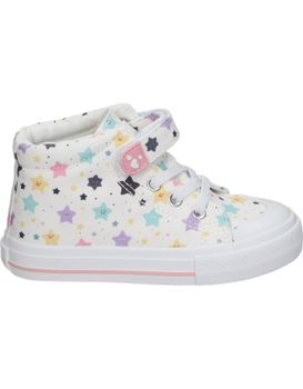 Zapatillas Altas Para Niña Ñakos 7040 Blanco Con Dibujos 22