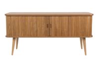 aparador de madera natural con puertas correderas