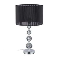 lampara de mesa de cristal negra 50 cm