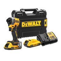 dewalt dcf850d2t-qw atornillador impacto compacto sin escobillas xr 18v li-ion 2ah 14 205nm