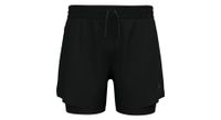 pantalon corto 2 en 1 odlo zeroweight 5   negro