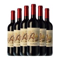 locos por el vino vino tinto 22 pies rioja crianza 75 cl 14 vol pack de 6 unidades