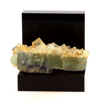 Fluoritis Blanca, Verde Y Violeta + Cuarzo De Francia, Haute -loire, Tailhac - Pierre Y Mineral Rare Collection | 128.0 Ct - Certificado De