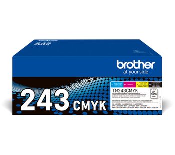 TN243CMYK Cyan, Magenta, Yellow & Black Toner Cartridges, Cyan