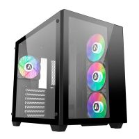 abysm danube sava 285 bx203 argb cristal templado usb 30 negra