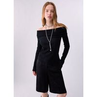 liu jo jersey punto en lana con escote bardot para mujer
