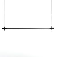 lampara de arana de aluminio negro cm o22 l120