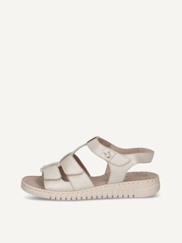 CAPRICE Heeled sandal, white, made of Leather without heel, Size 36
