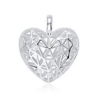 relicario de plata 925 corazon