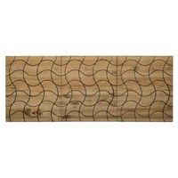 cabecero triptico ondas eco 160x59cm en madera maciza de pino acabado vintage box furniture